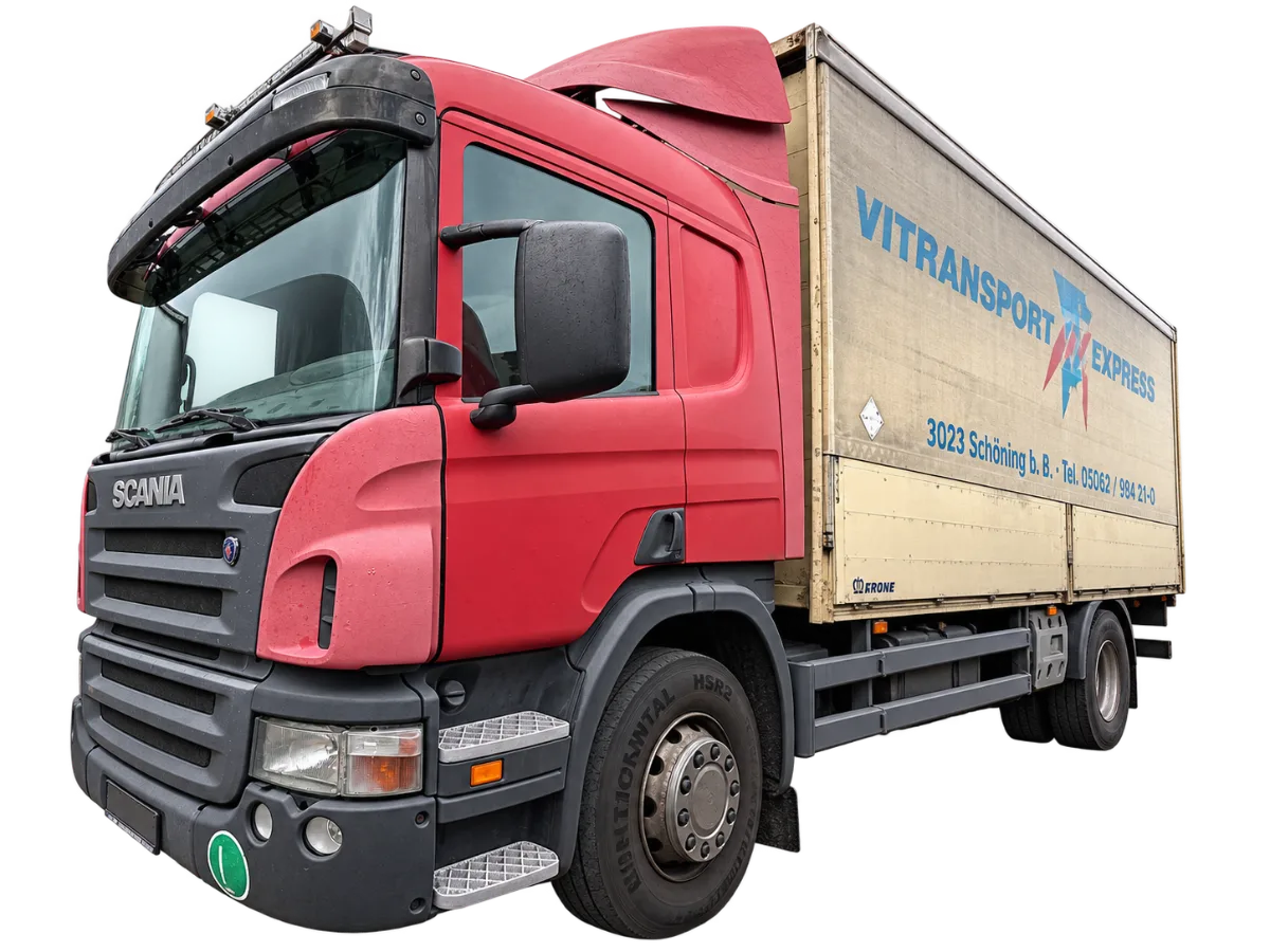 Scania LKW mit Kofferaufbau – LKW ohne TÜV verkaufen