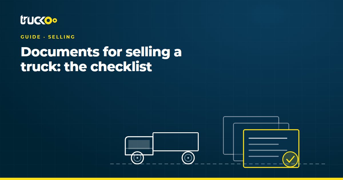 Documents for selling a truck: the checklist