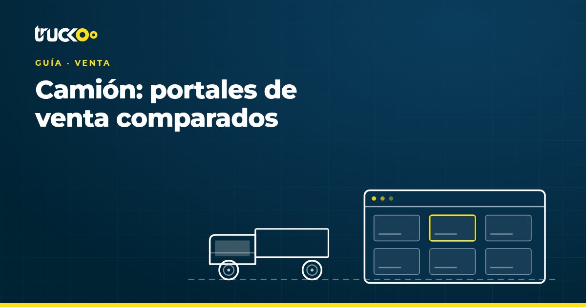 Camión: portales de venta comparados