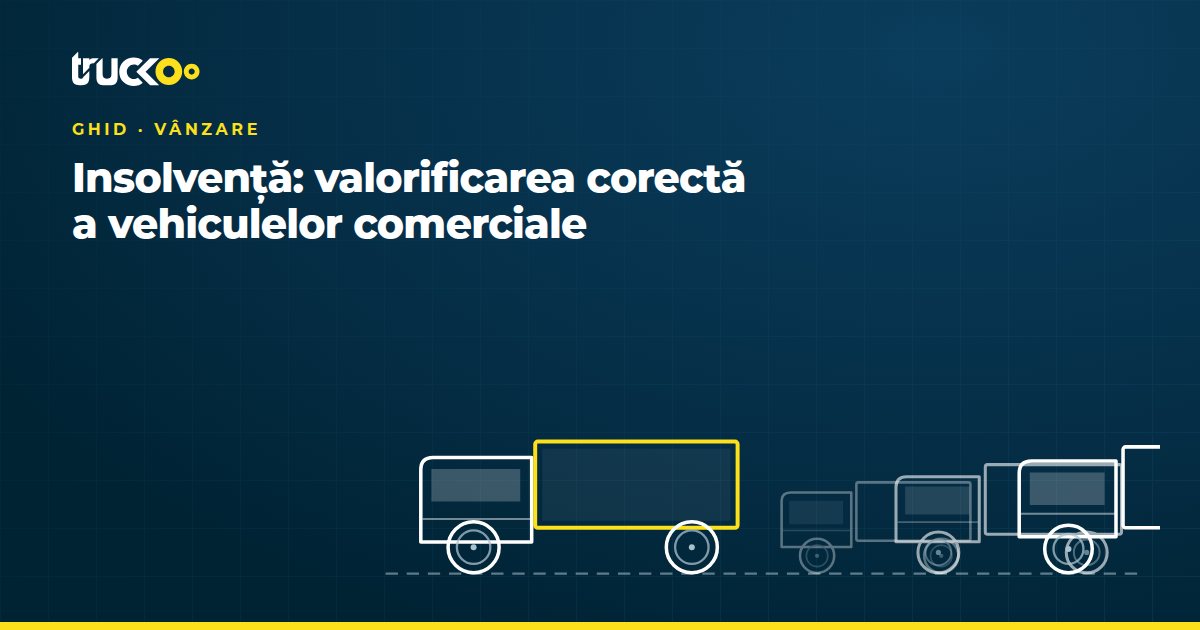 Insolvență: valorificarea corectă a vehiculelor comerciale