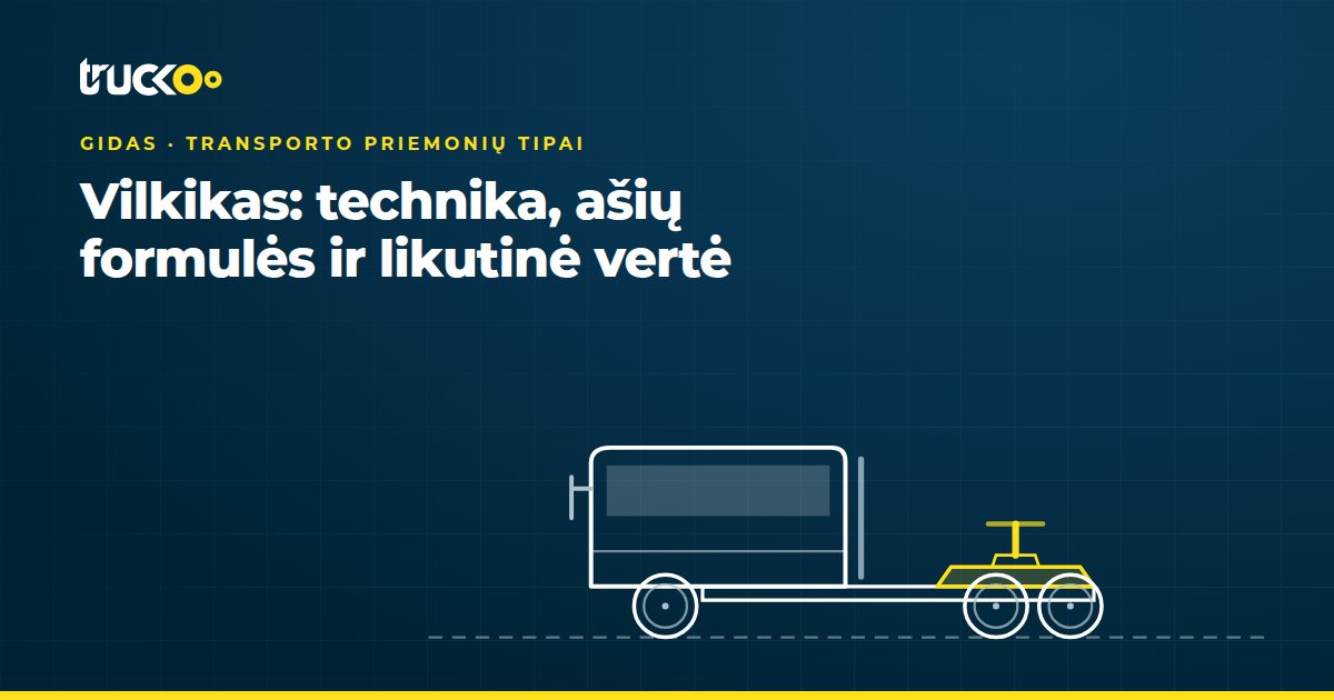 Vilkikas: technika, ašių formulės ir likutinė vertė