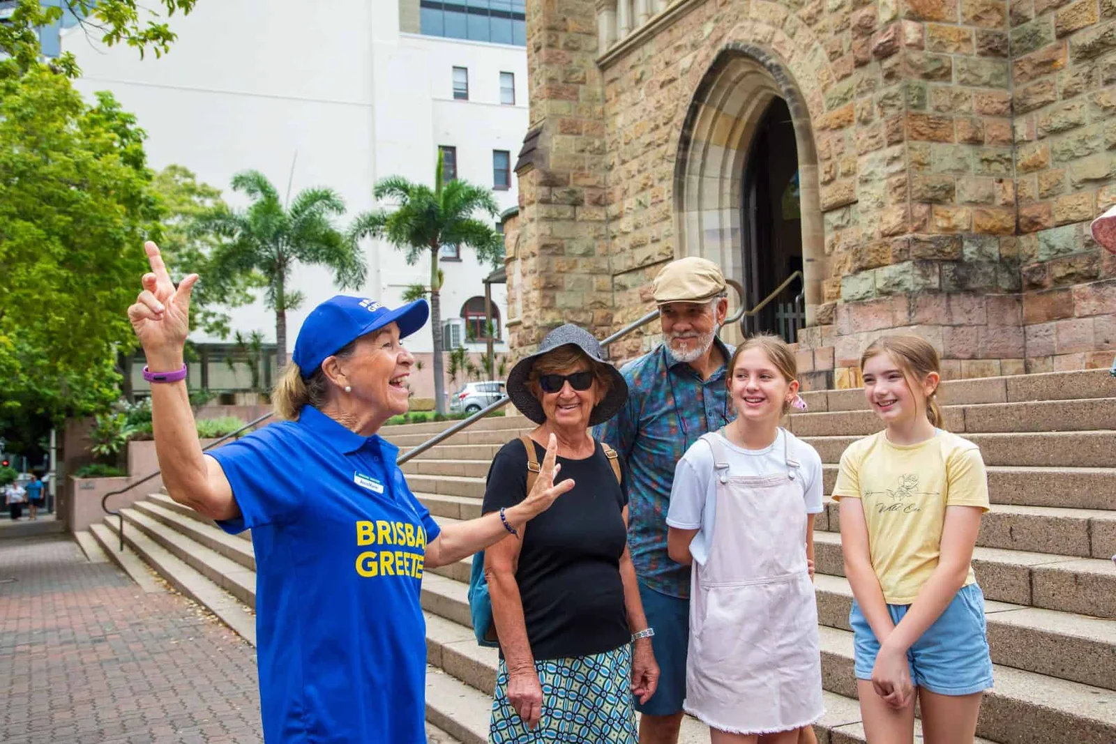 people on brisbane and tour guide