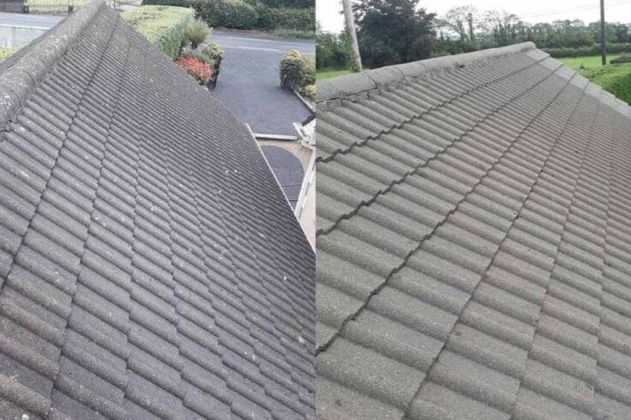 roofing before/after