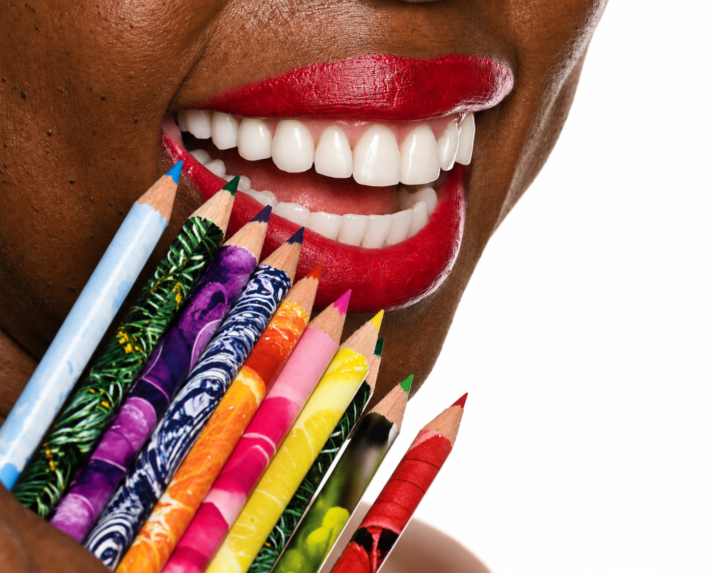 Creative smile image representing personalized cosmetic dentistry and smile design.
