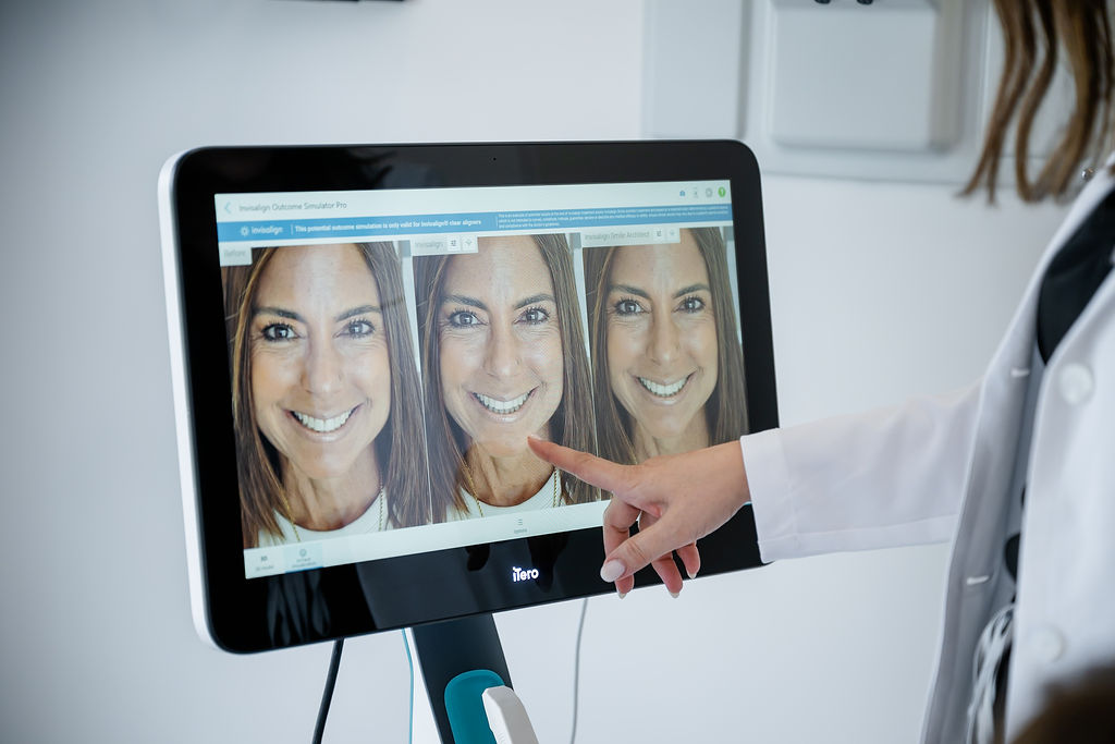Digital smile analysis used for cosmetic dentistry and smile design at Gen2 Dentistry in Davie, Florida.