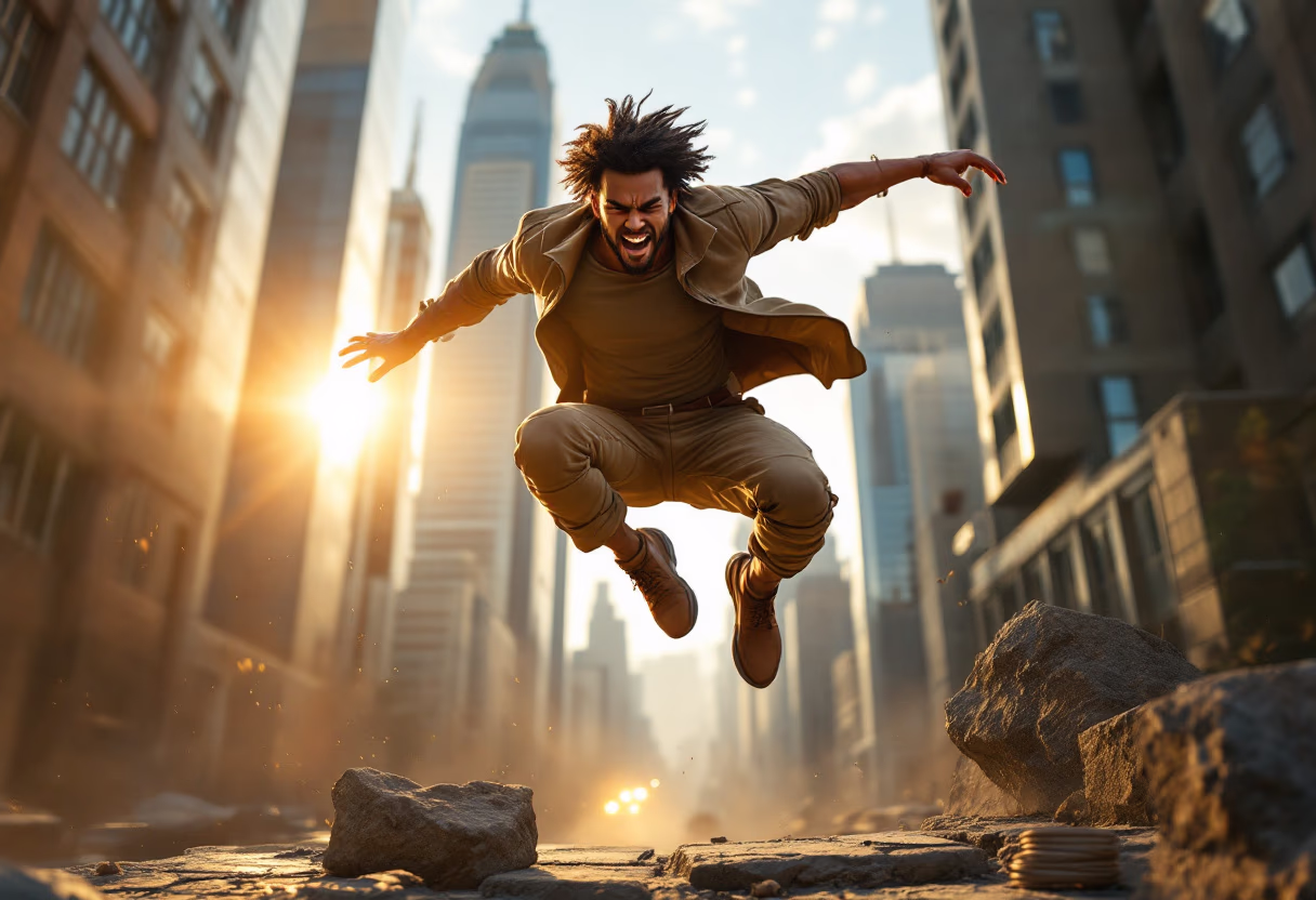 [digital project] image of action scenes for a game development company