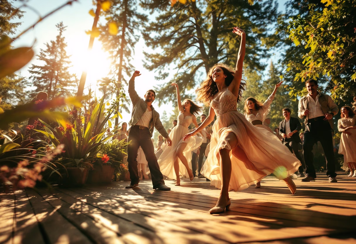 image of a film production set outdoors