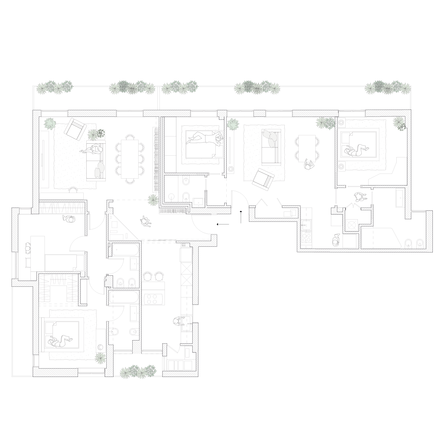 Piantina progetto di architettura De Architects