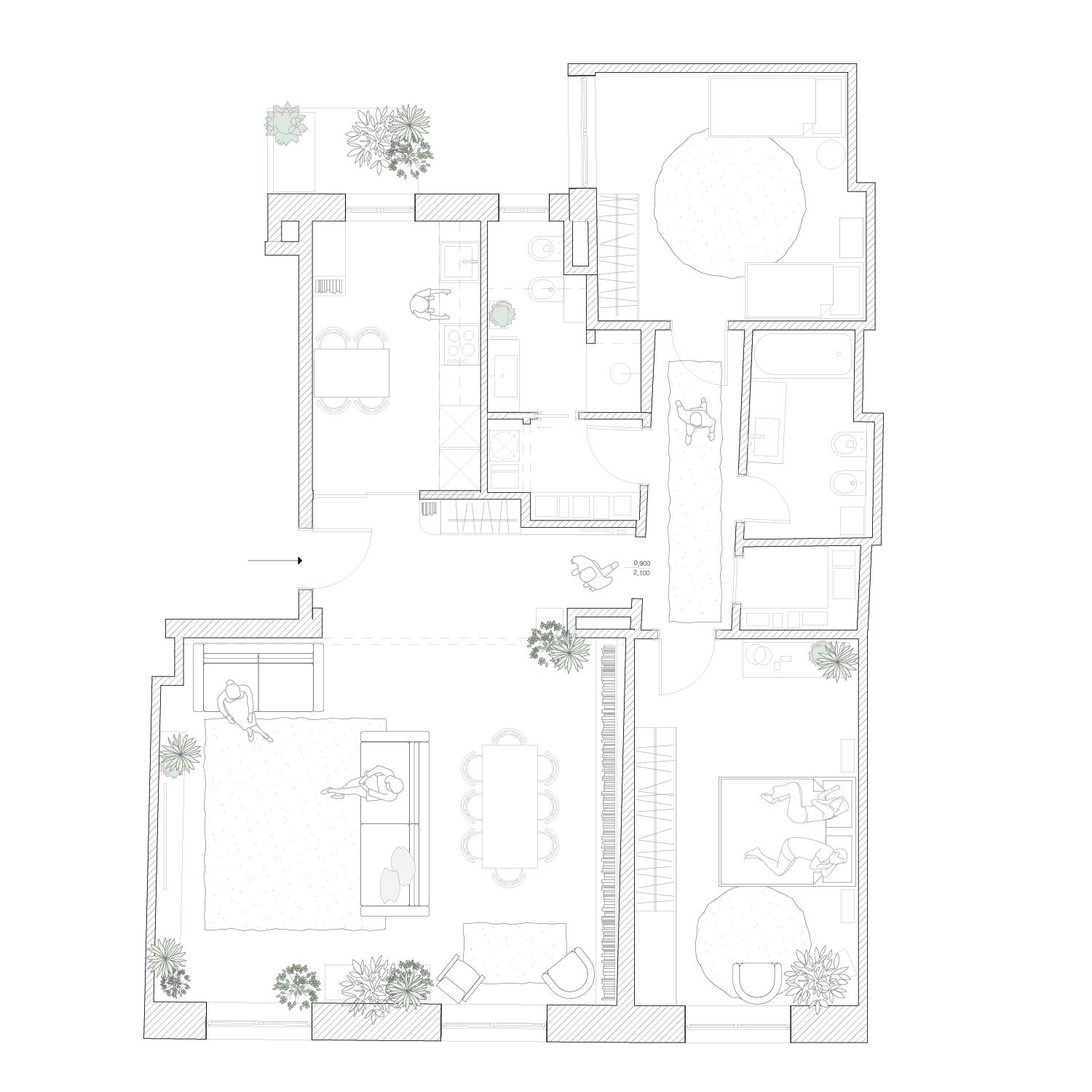 Piantina progetto di architettura De Architects