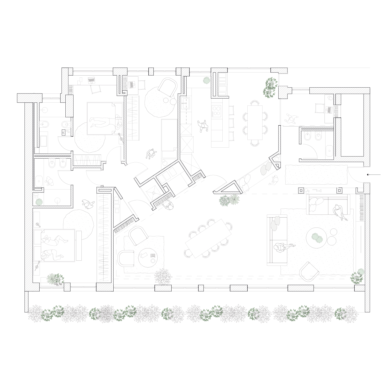 Piantina progetto di architettura De Architects