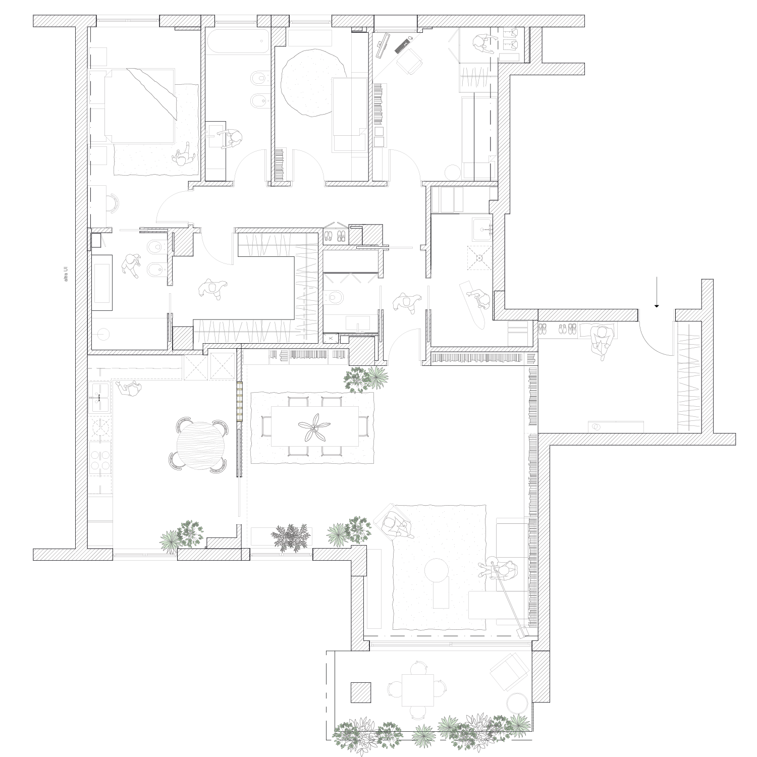 Piantina progetto di architettura De Architects