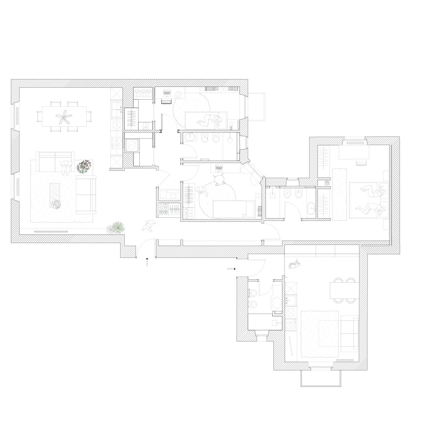 Piantina progetto di architettura De Architects