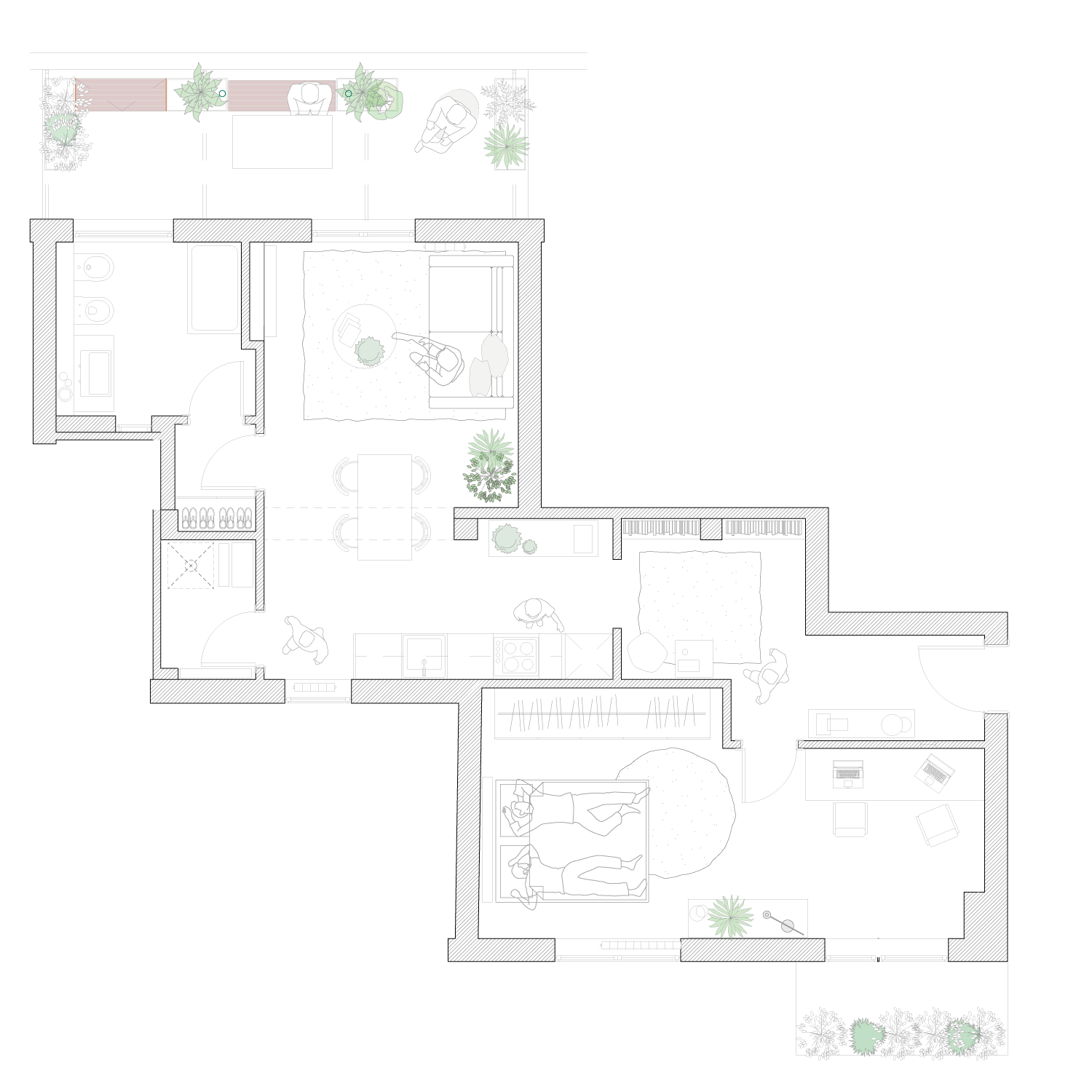 Piantina progetto di architettura De Architects