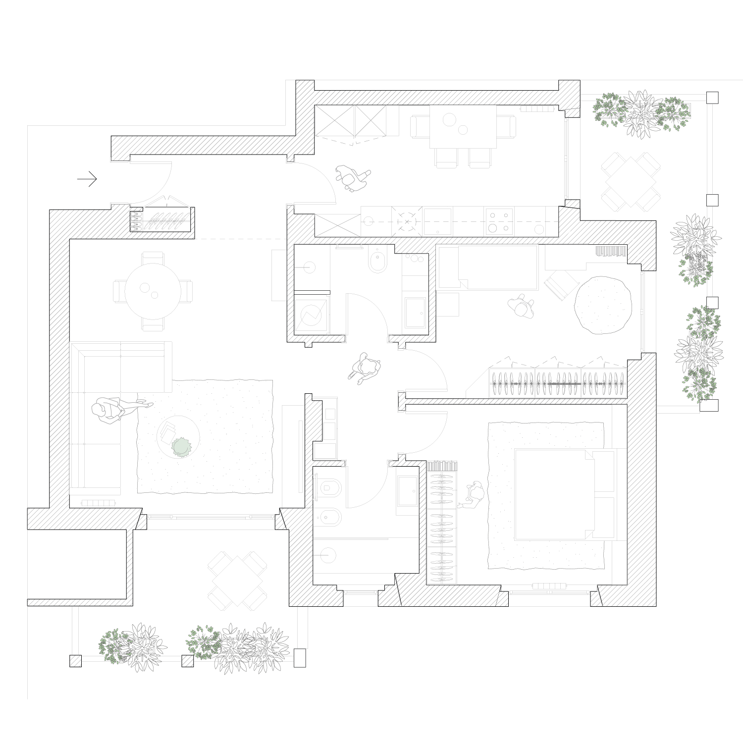 Piantina progetto di architettura De Architects