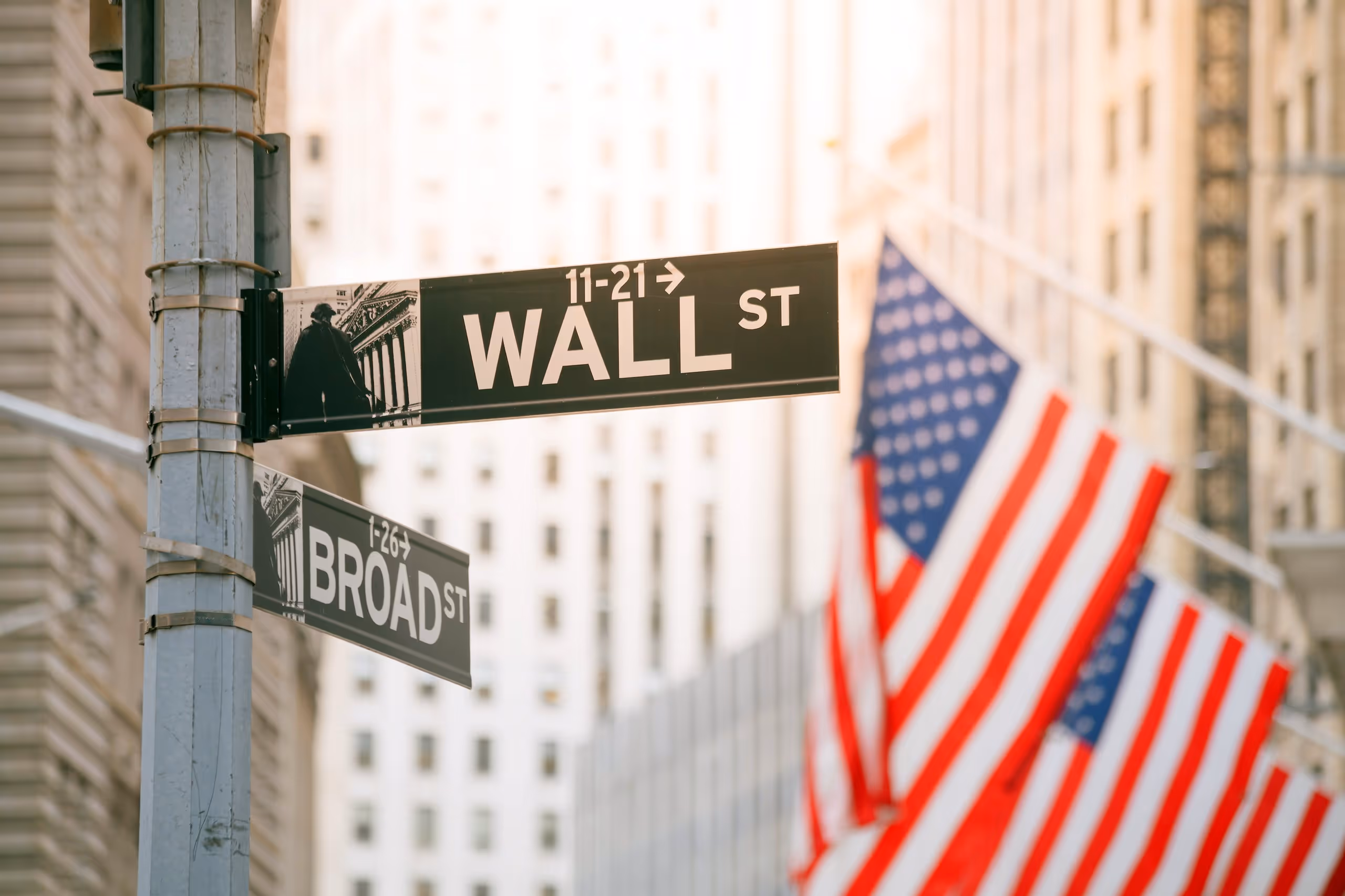 A street sign for Wall Street.