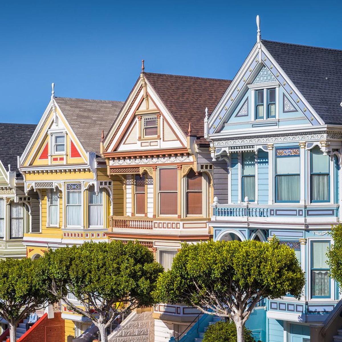 Victorian homes in San Francisco