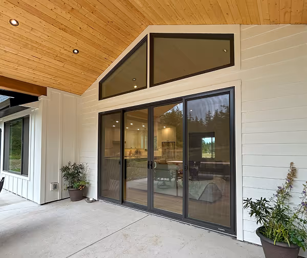 A new install glass window