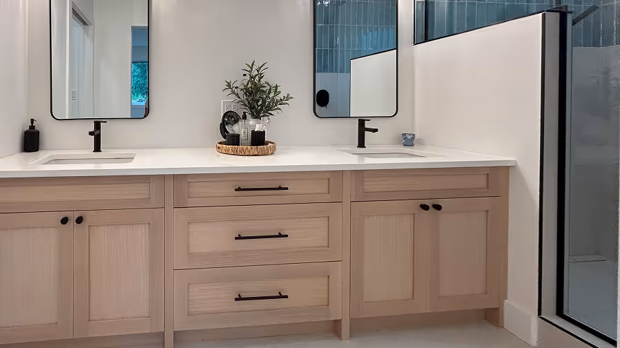 A new built in cabinet in a house