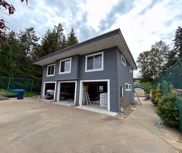 A new renovated gray house