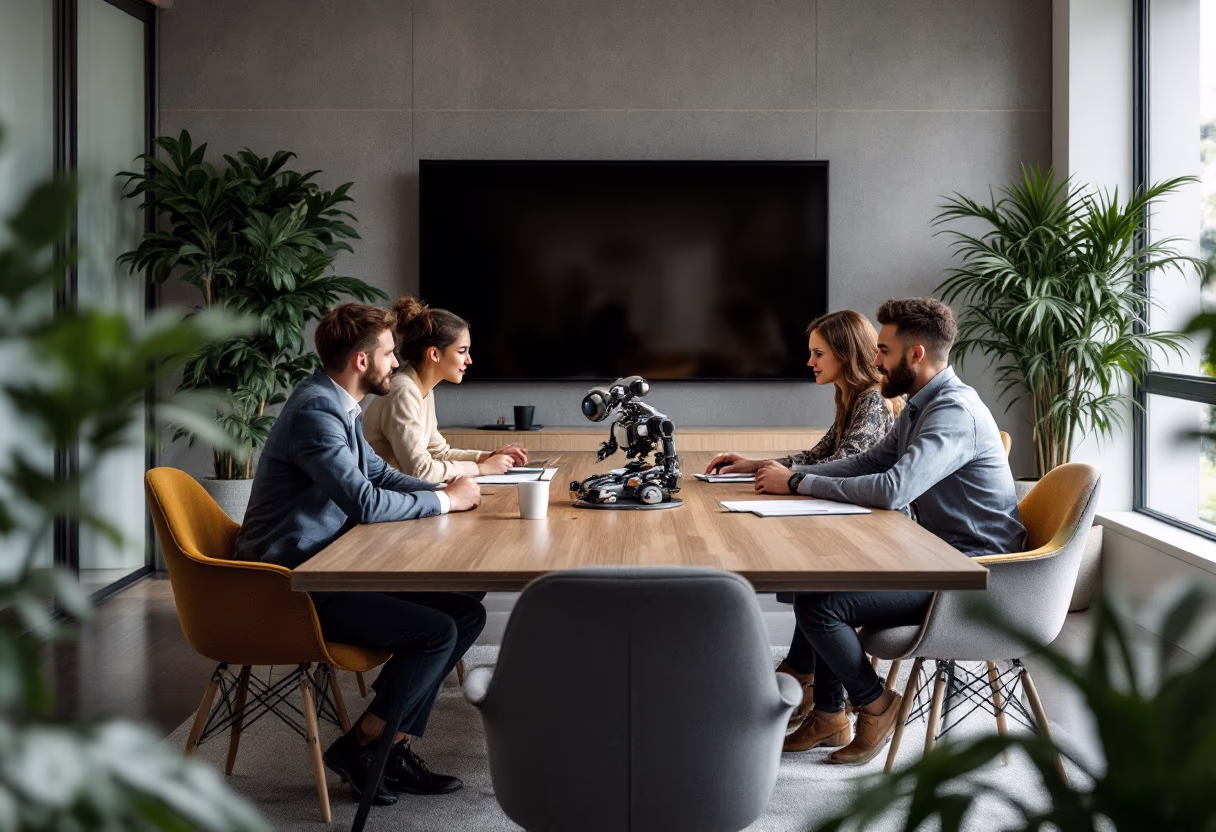 image of project review for ai robotics and automation