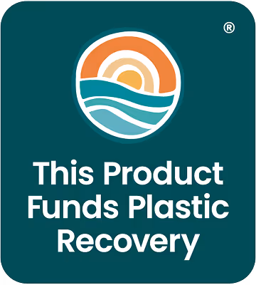 This product funds plastic recovery badge