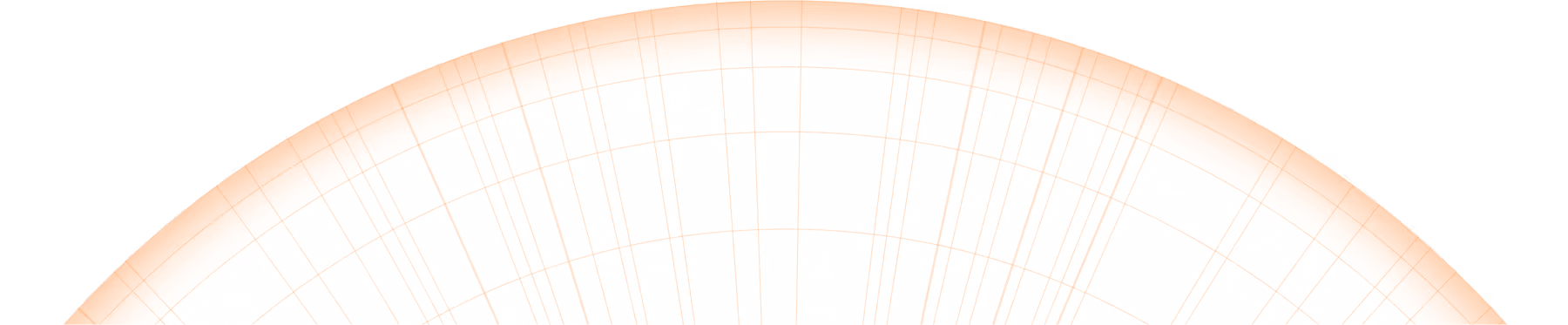 Orange-colored radial lines forming a semi-circular grid pattern.