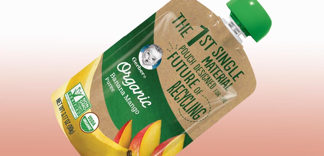 Nestle's recyclable pouch for baby food