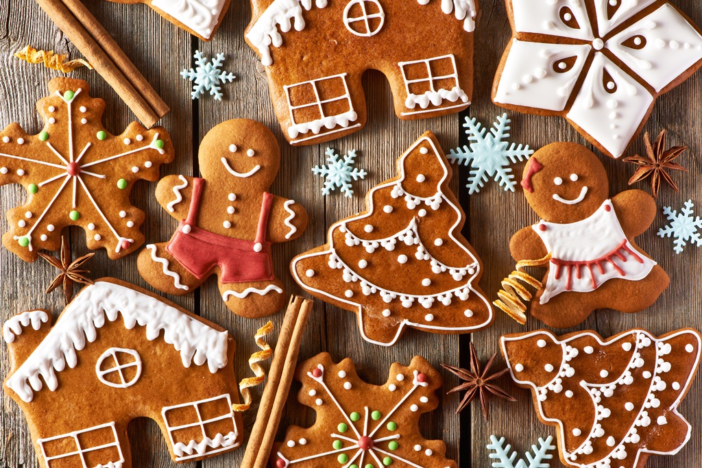 Christmas gingerbread cookies