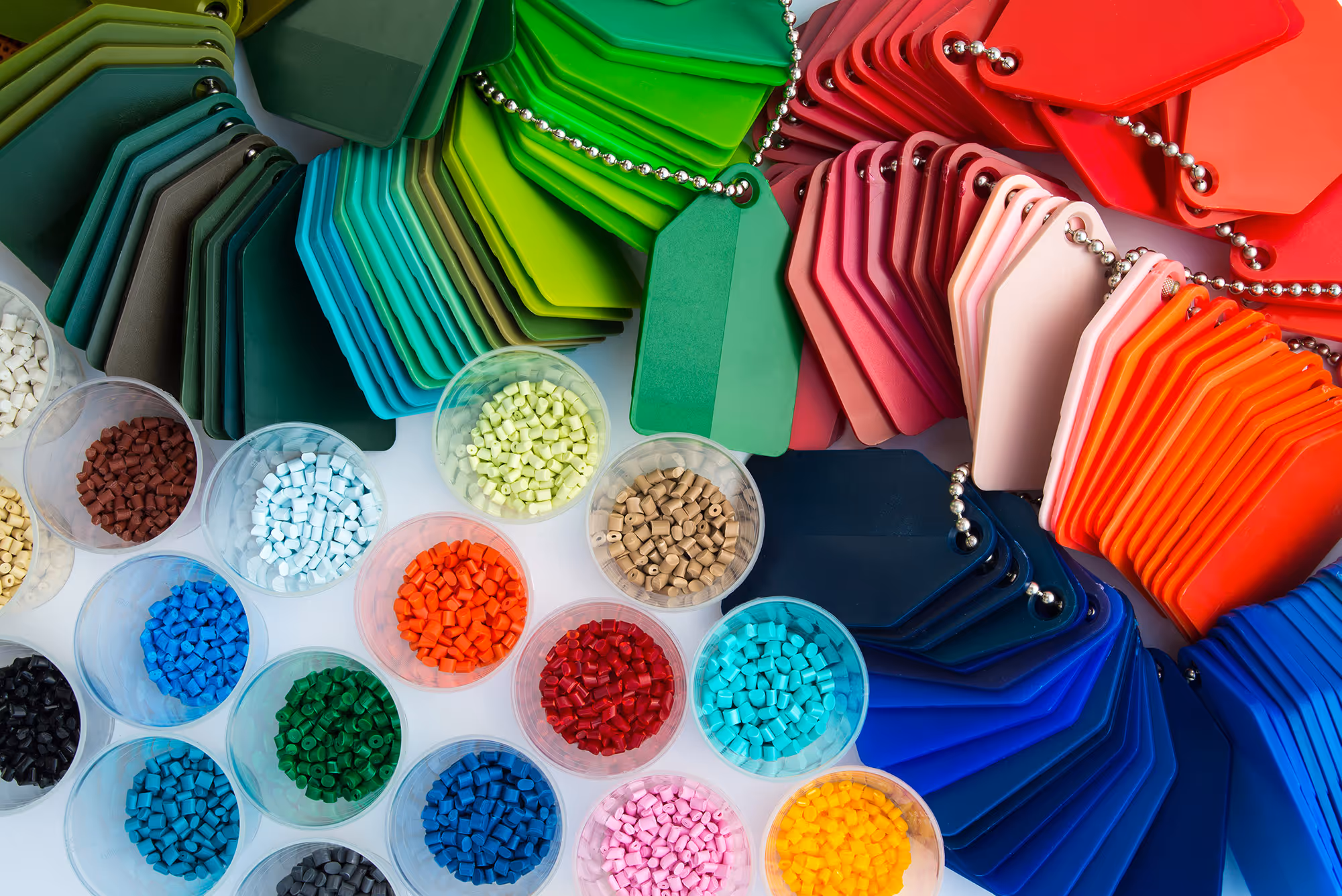 Different chemicals are used to make different kinds of plastics