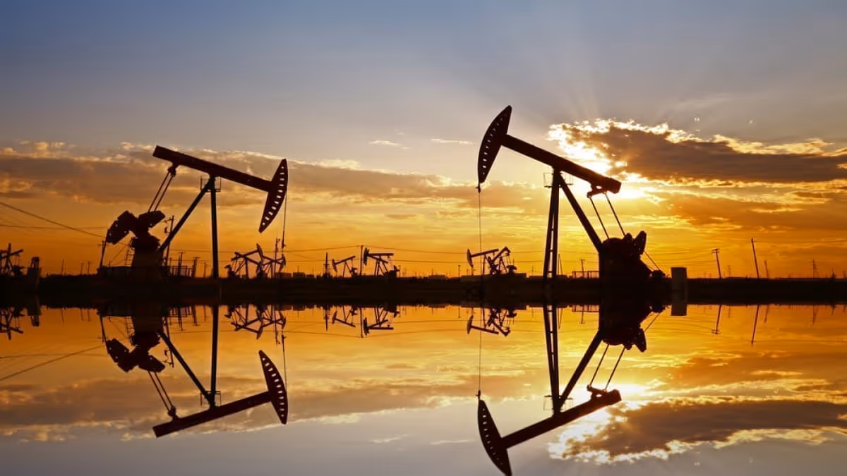 Oil being extracted from the ground