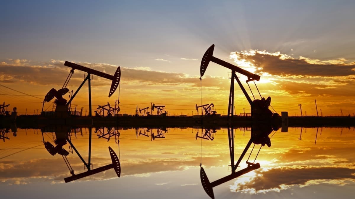 Oil being extracted from the ground