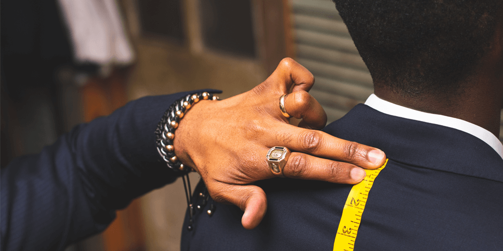 Measurements being taken to get the perfect fit even while purchasing online