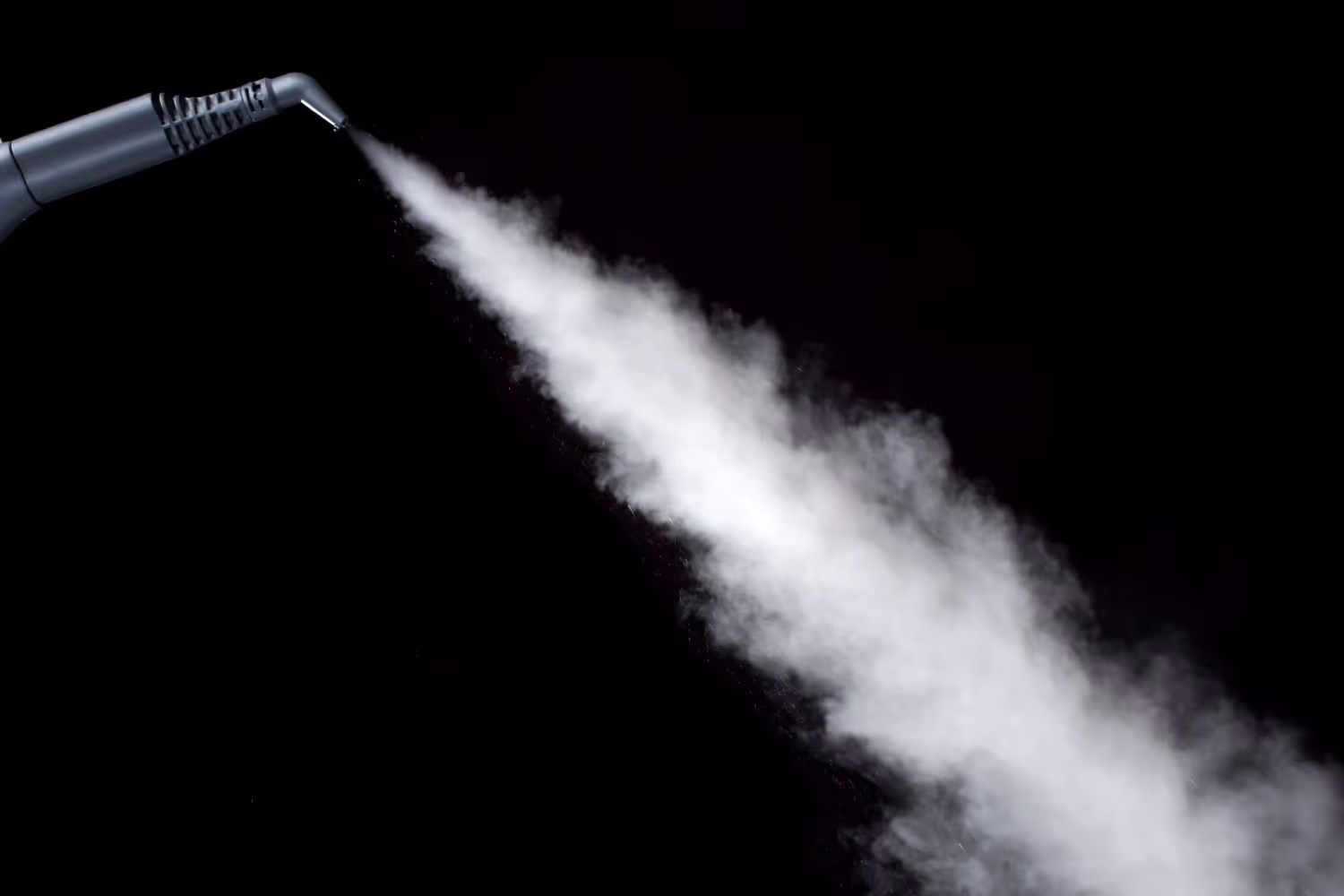 Steam blowing from a jet