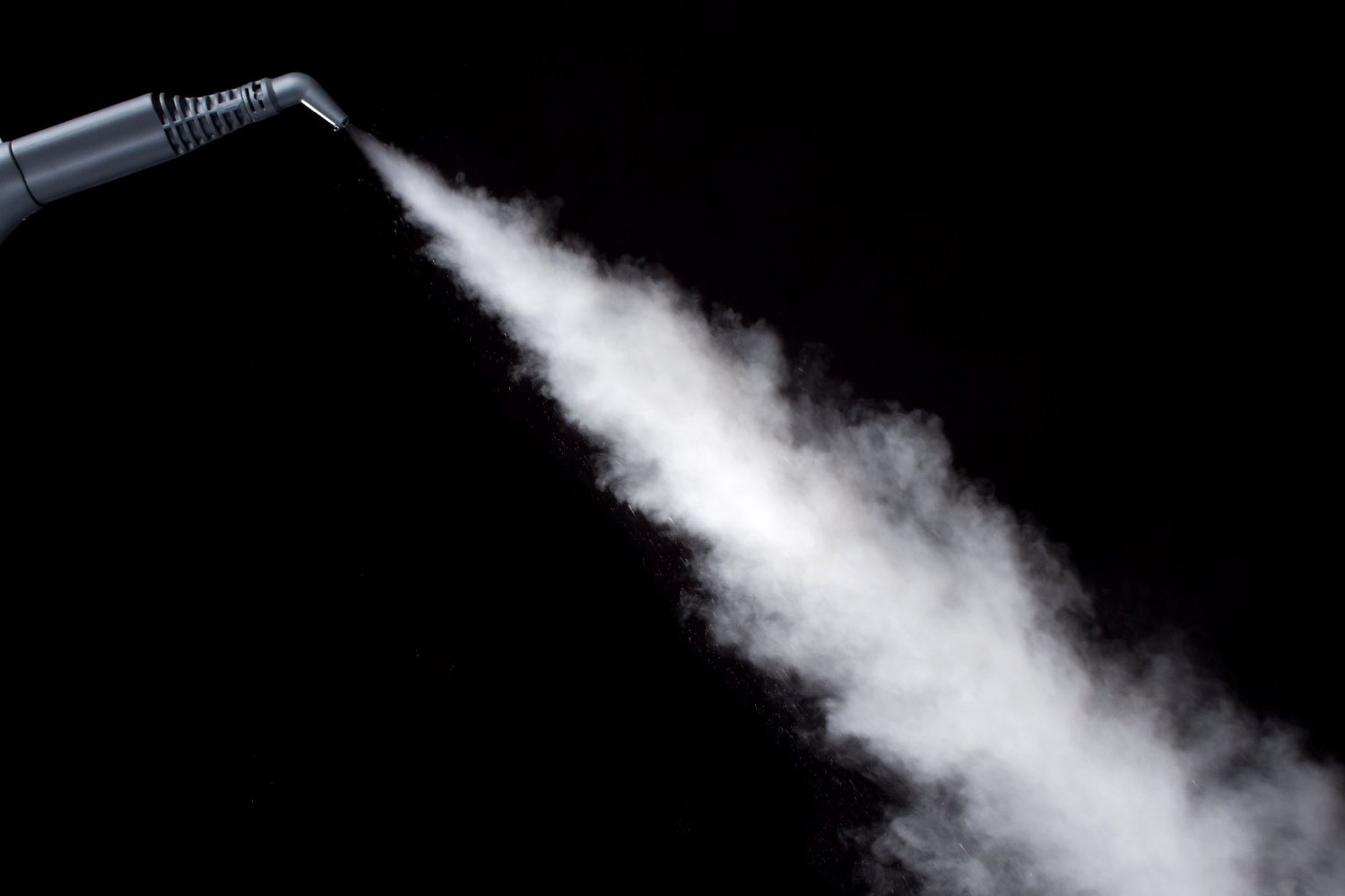 Steam blowing from a jet