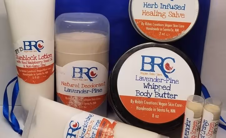 Products from By Robin Creations, one of the most popular zero-waste skincare brands