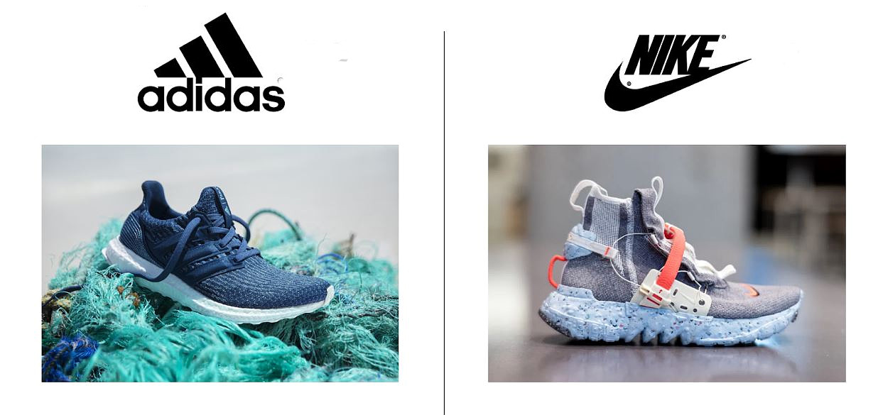 Adidas and Nike's new ocean plastic made shoes