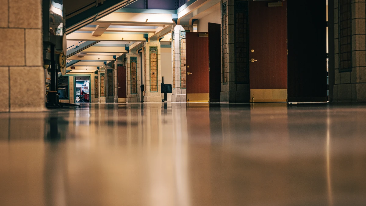 Polished commercial concrete flooring in Oxnard retail store installed by ProShine