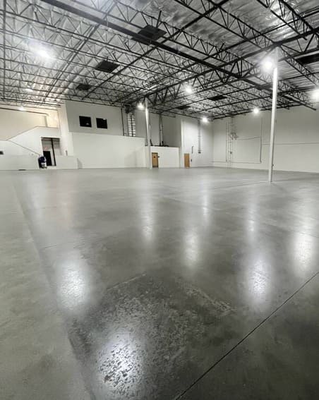 Polished garage concrete floor in Goleta