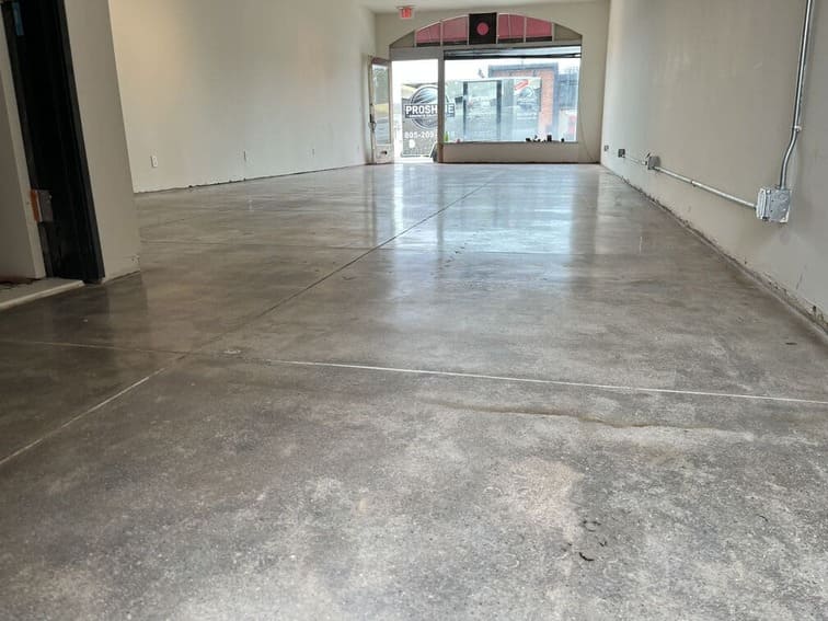 Polished interior concrete floor in Goleta