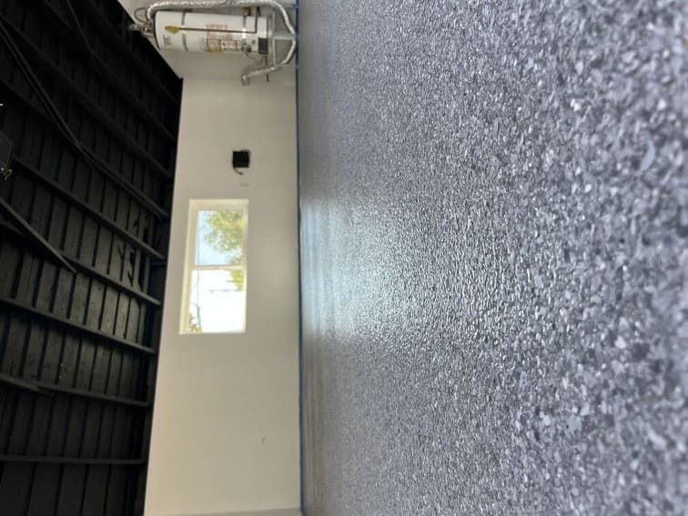 Flake epoxy garage floor in Simi Valley