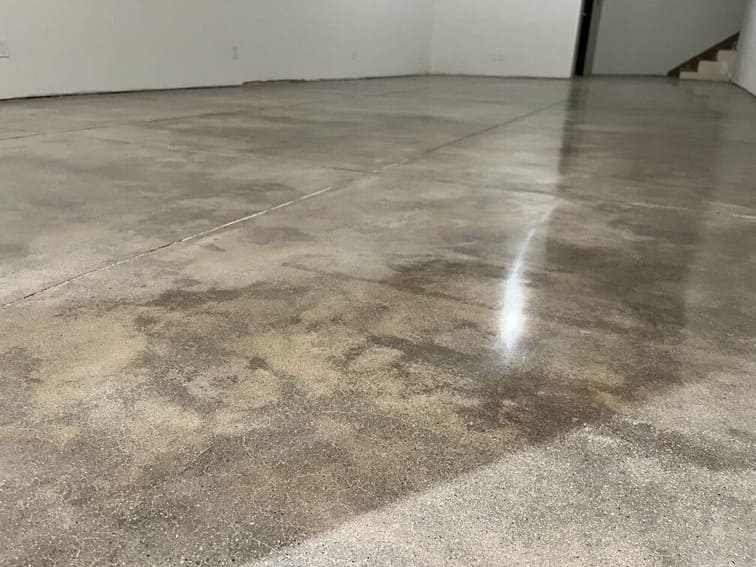 Polished interior concrete floor in Agoura Hills