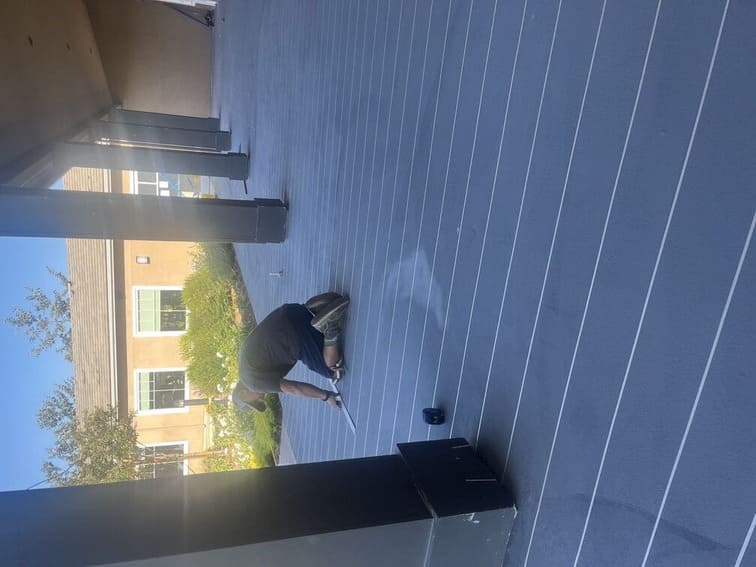 Outdoor concrete overlay in Westlake Village