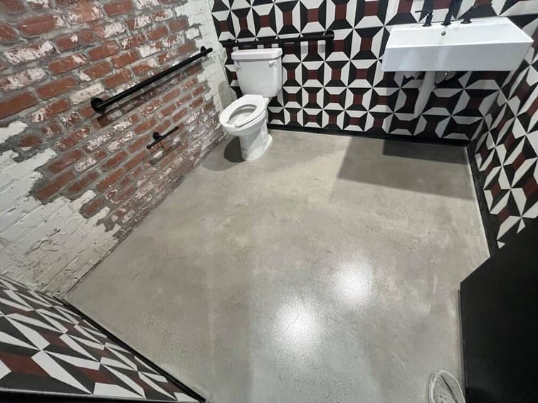 Polished interior concrete floor in Agoura Hills