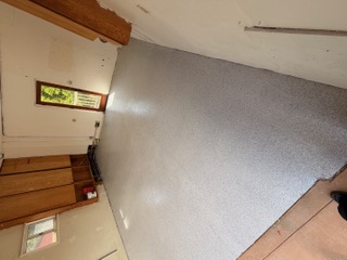 Garage epoxy flake floor in Oxnard