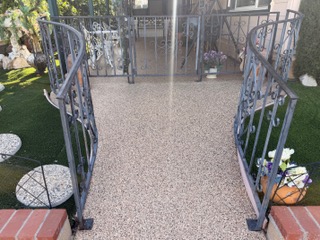 Metallic epoxy commercial floor in Oxnard