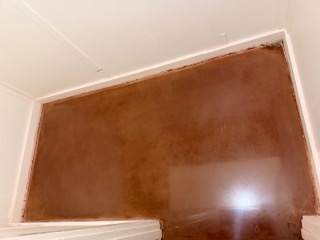 Stained concrete floor in Camarillo