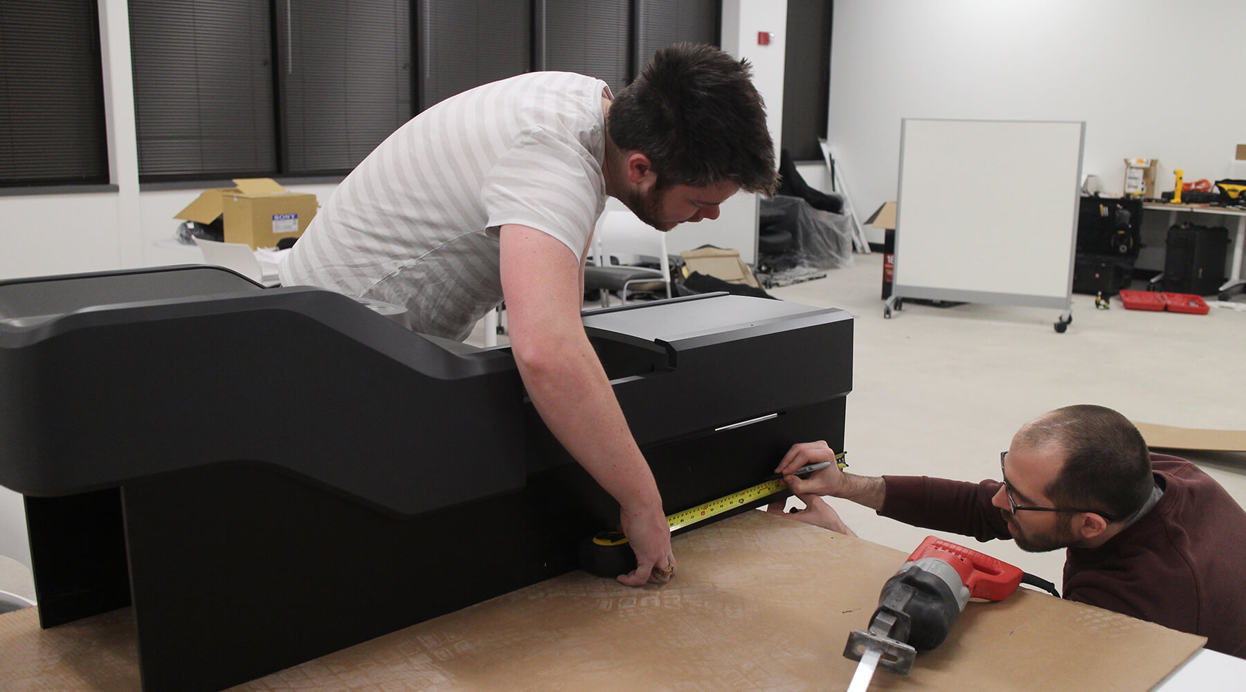 Ford designers working on a prototype of the Ford F-150