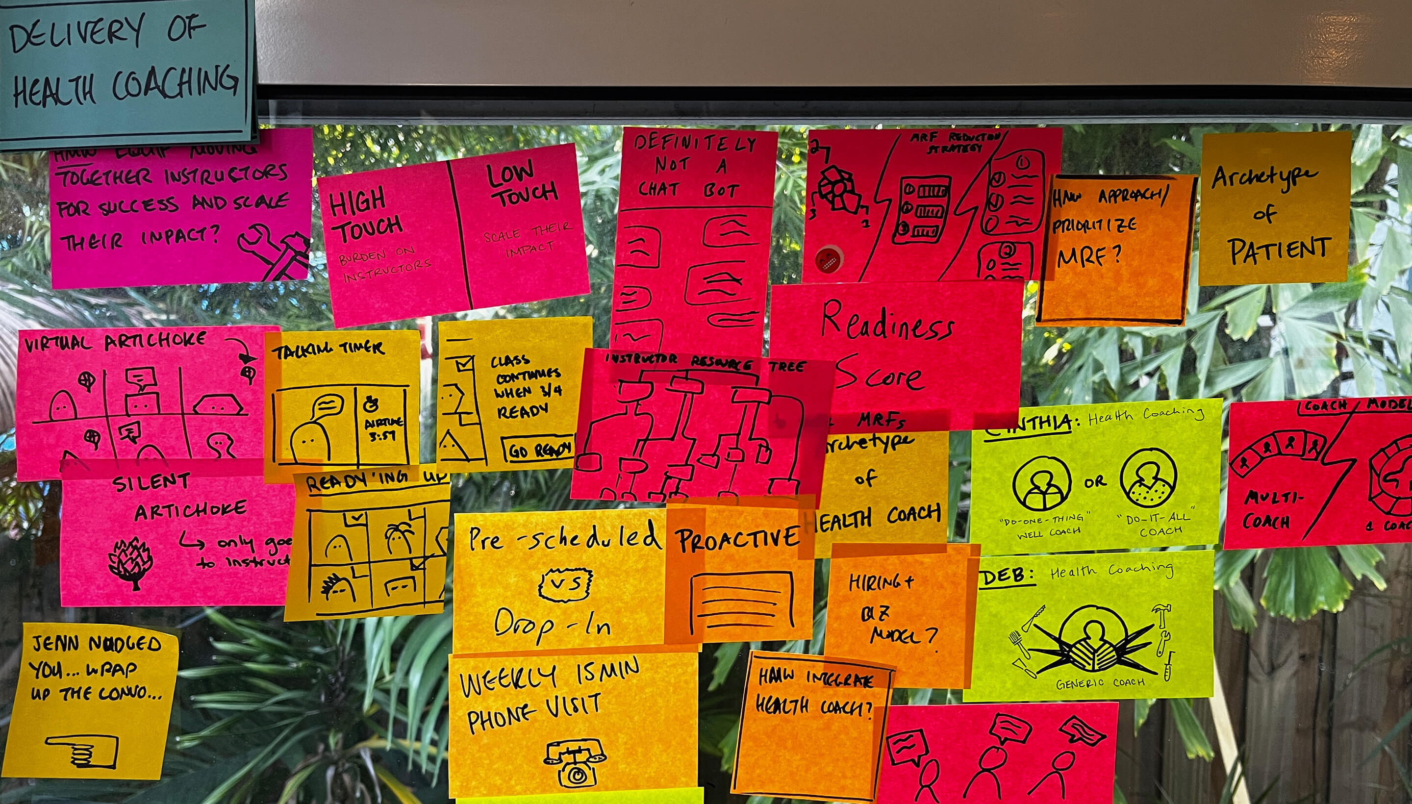 An IDEO team member interviews an elderly man at his home to get a firsthand account of his day-to-day life.