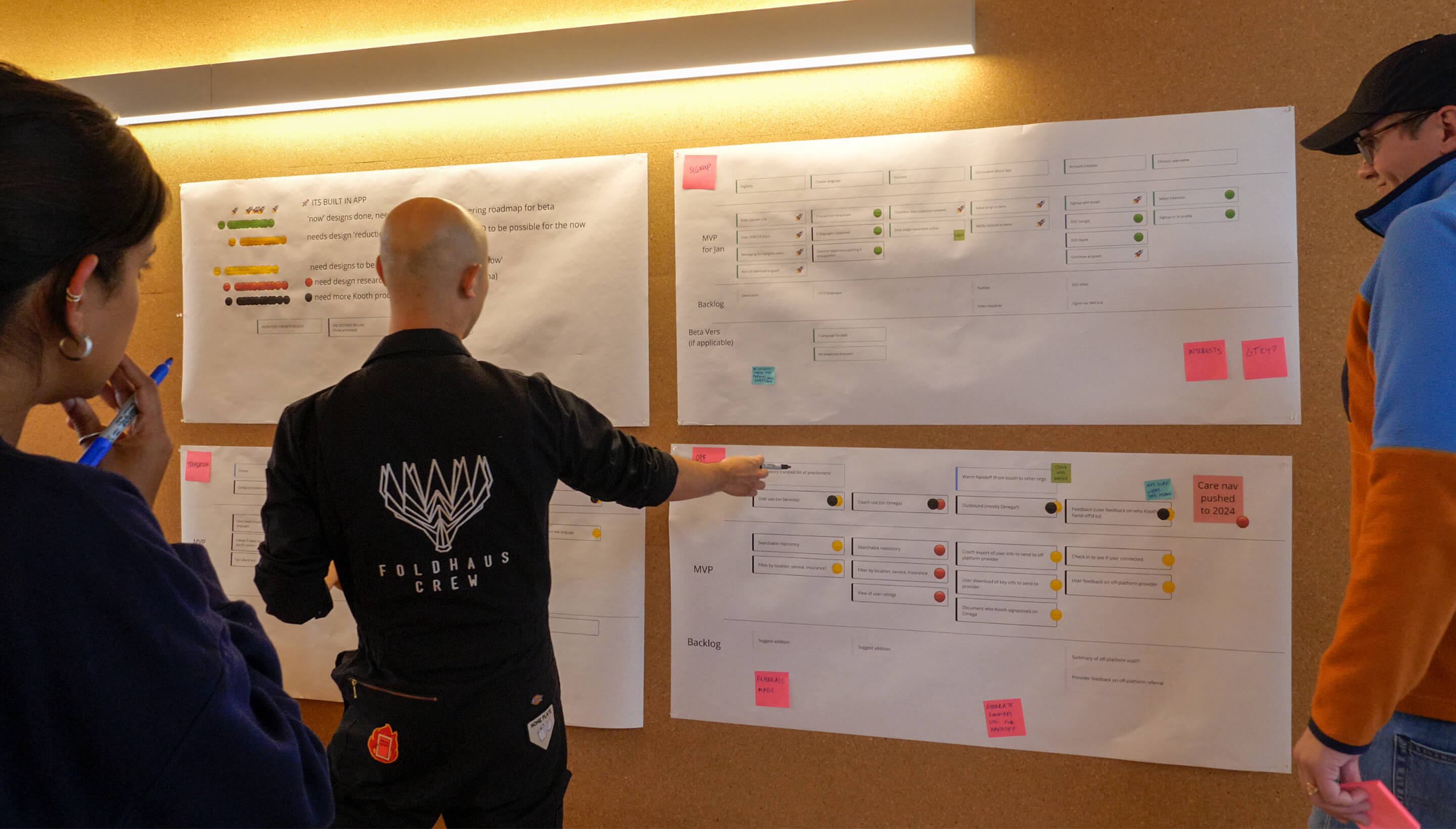 Members from IDEO lead the Kooth team's user experience work