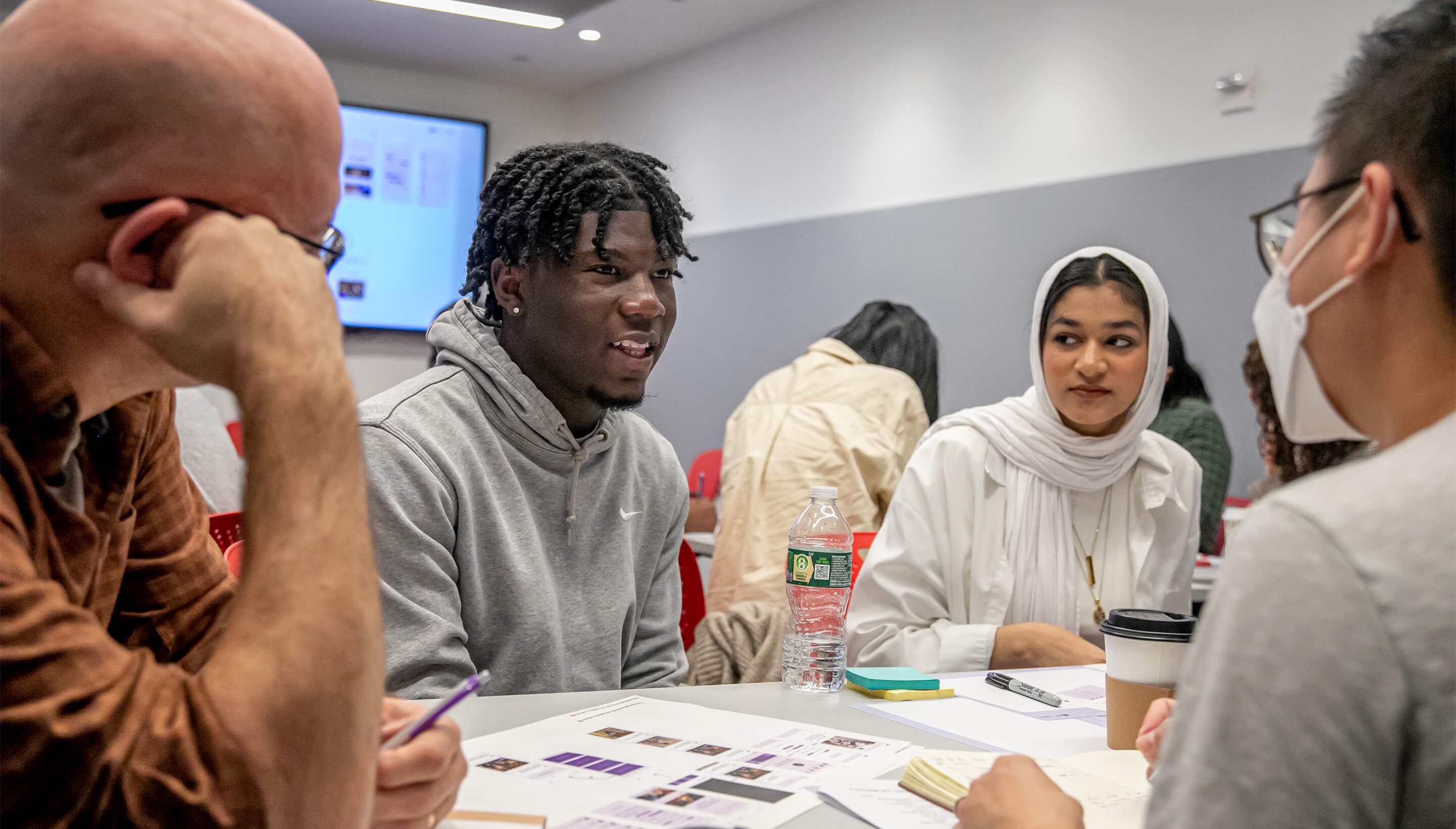 A group of diverse new students talk to NYU and IDEO about the challenges they've faced while starting their first school year at NYU.